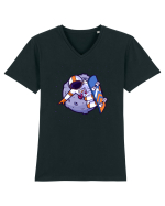 Moon Skater Tricou mânecă scurtă guler V Bărbat Presenter