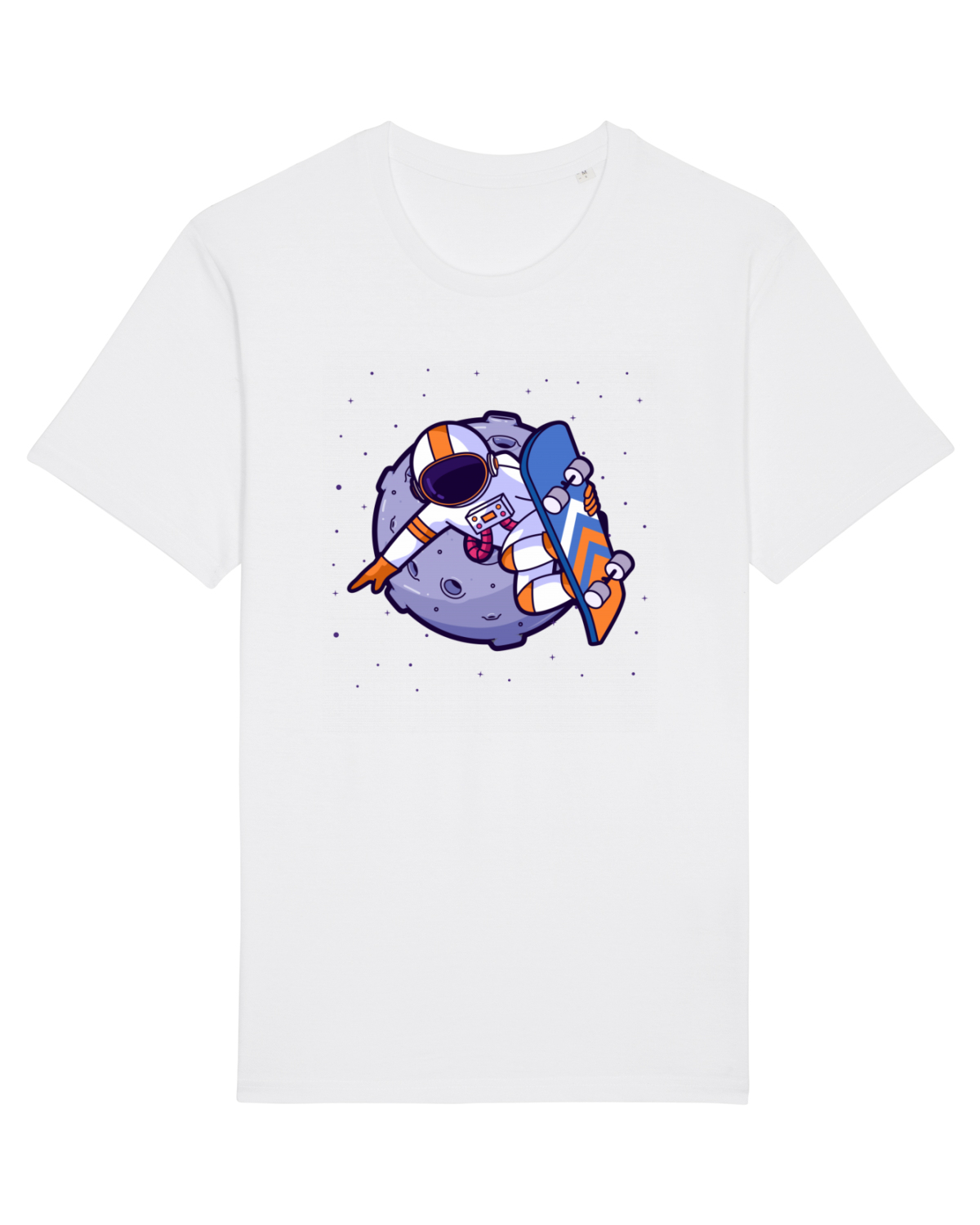 Tricou mânecă scurtă Unisex Rocker White