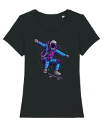 Free Trick Tricou mânecă scurtă guler larg fitted Damă Expresser