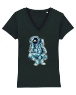 I Love Saturn Tricou mânecă scurtă guler V Damă Evoker