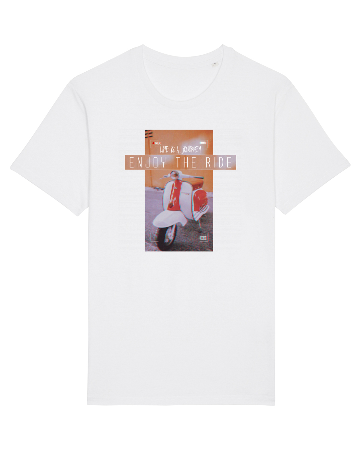 Tricou mânecă scurtă Unisex Rocker White