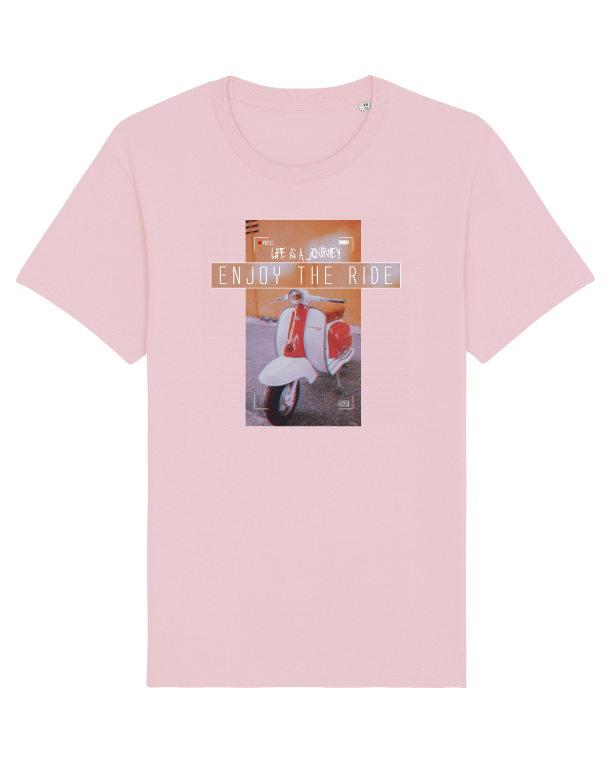 Tricou mânecă scurtă Unisex Rocker Cotton Pink