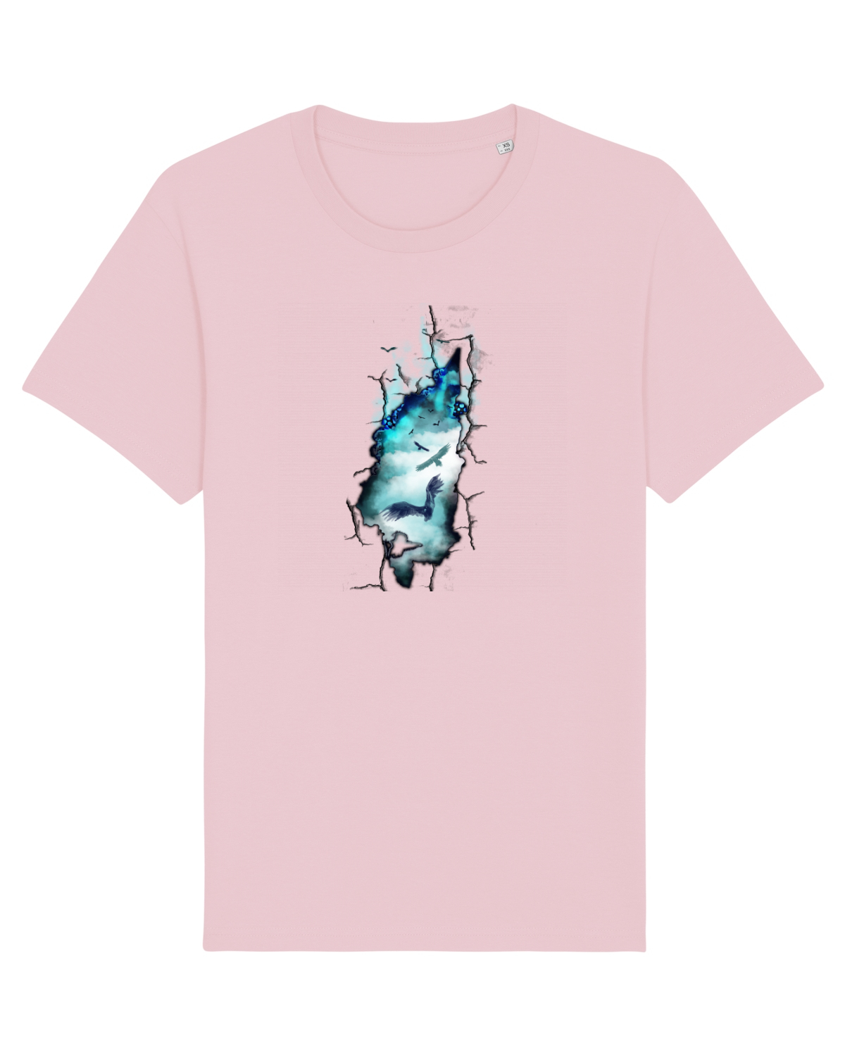 Tricou mânecă scurtă Unisex Rocker Cotton Pink