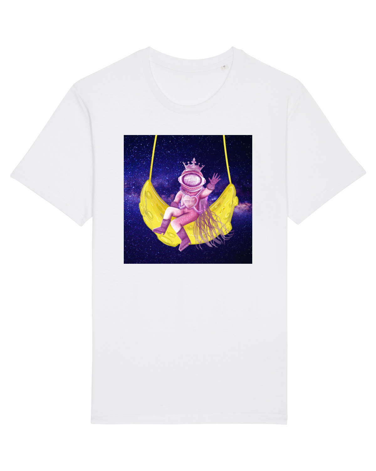 Tricou mânecă scurtă Unisex Rocker White