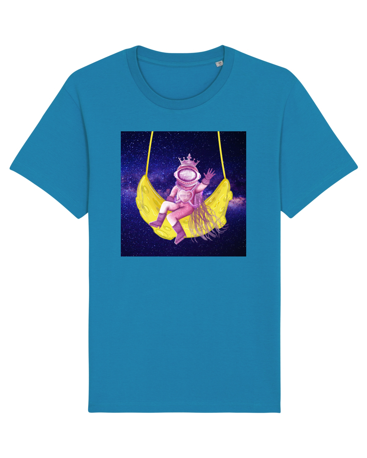 Tricou mânecă scurtă Unisex Rocker Azur