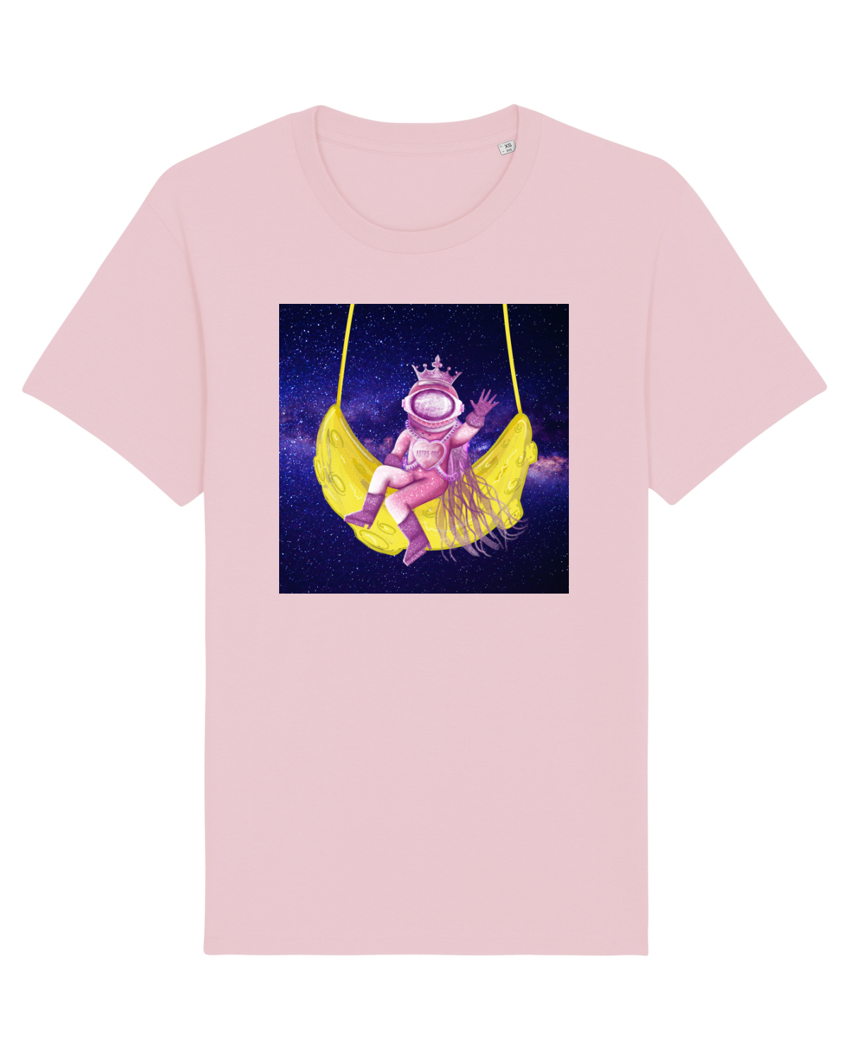 Tricou mânecă scurtă Unisex Rocker Cotton Pink