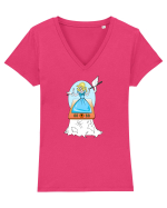 Cinderella Tricou mânecă scurtă guler V Damă Evoker
