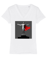 Power Man Tricou mânecă scurtă guler V Damă Evoker