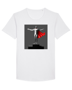 Power Man Tricou mânecă scurtă guler larg Bărbat Skater