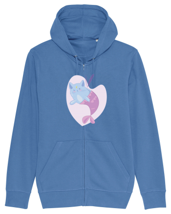 Mermaid Cat Bright Blue