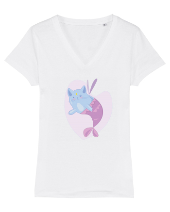Mermaid Cat White