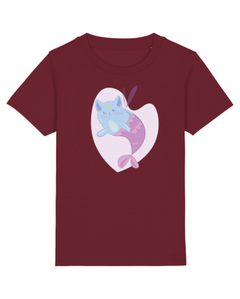 Mermaid Cat Burgundy
