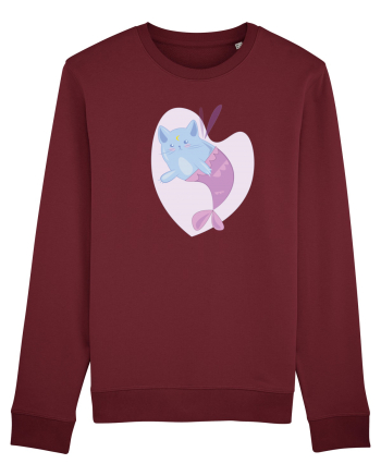 Mermaid Cat Burgundy