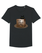 Box Cat Tricou mânecă scurtă guler larg Bărbat Skater