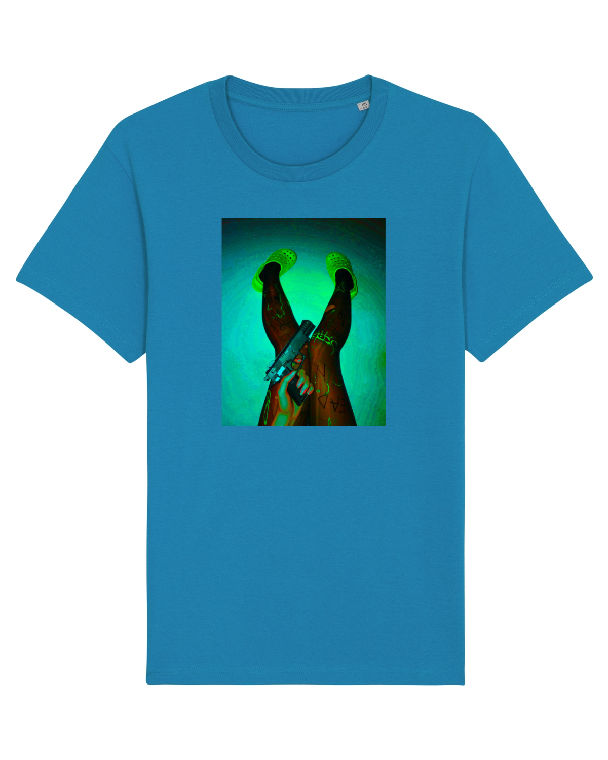 Tricou mânecă scurtă Unisex Rocker Azur