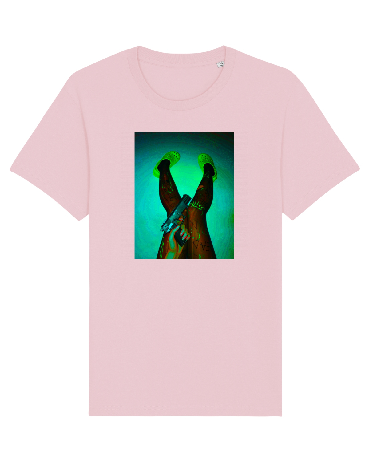 Tricou mânecă scurtă Unisex Rocker Cotton Pink