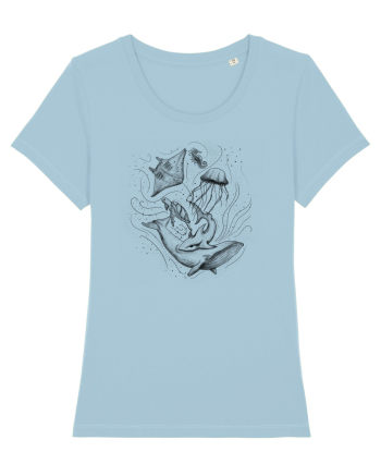 Marine Animals Sky Blue