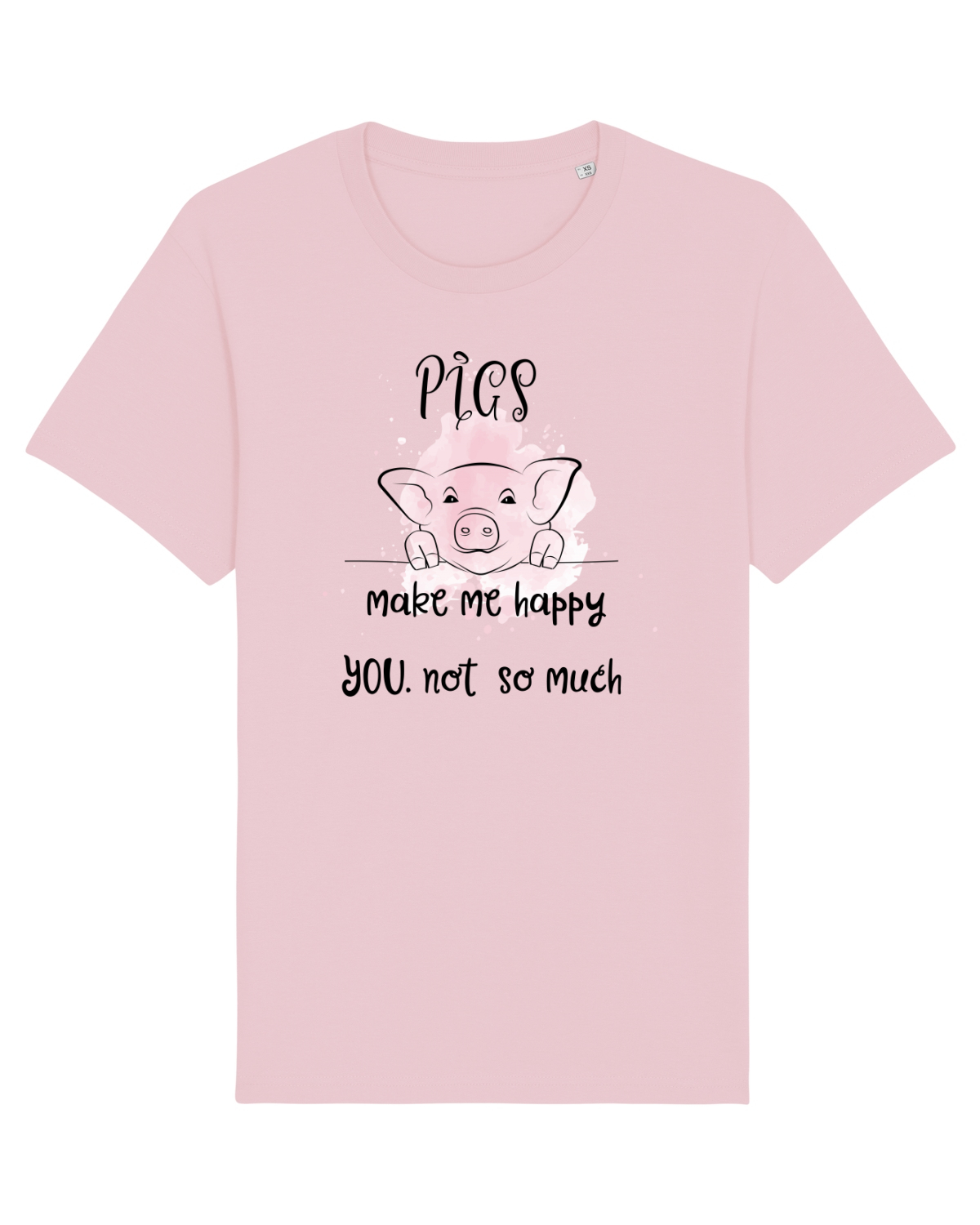 Tricou mânecă scurtă Unisex Rocker Cotton Pink