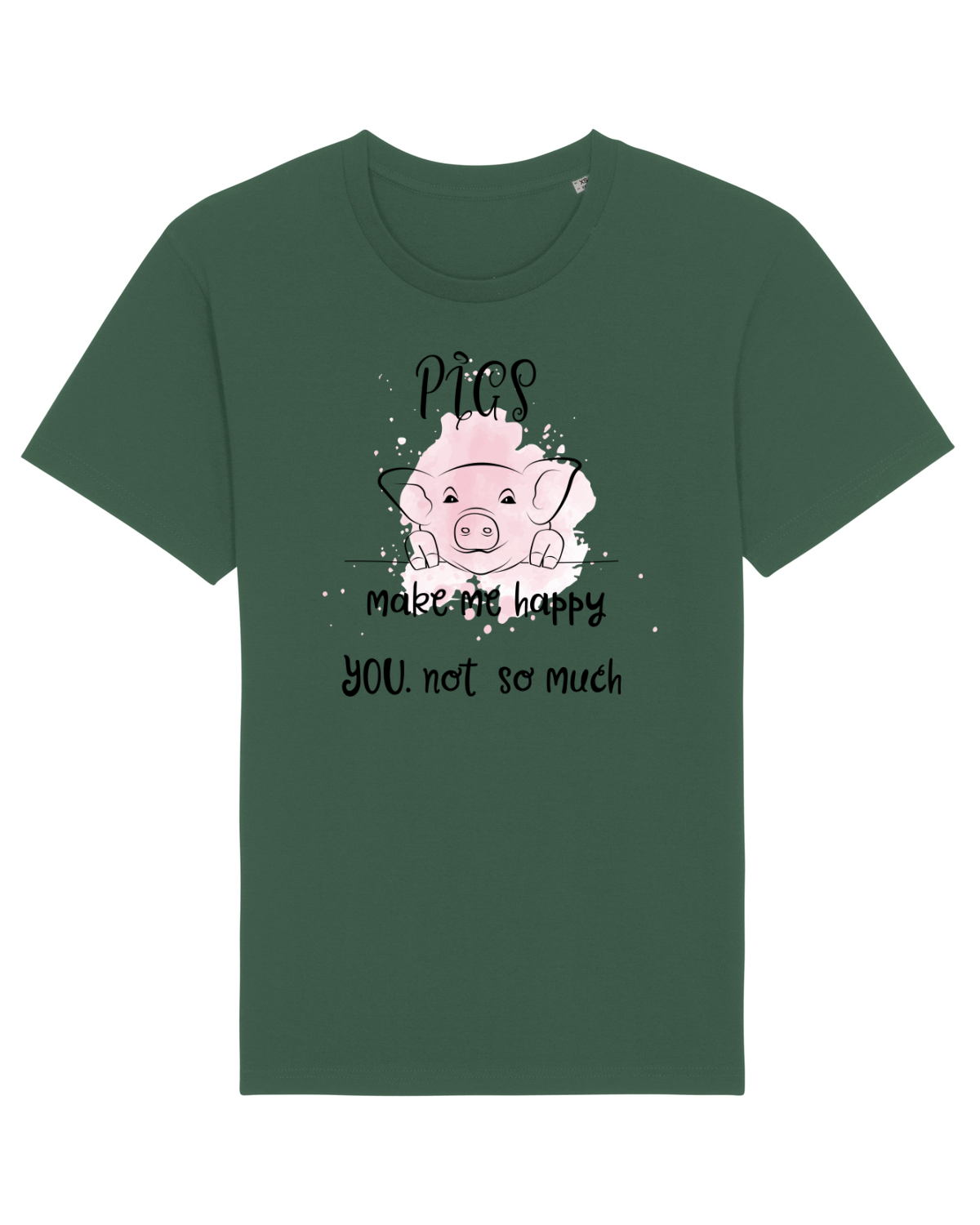 Tricou mânecă scurtă Unisex Rocker Bottle Green
