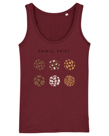 Animal print Burgundy