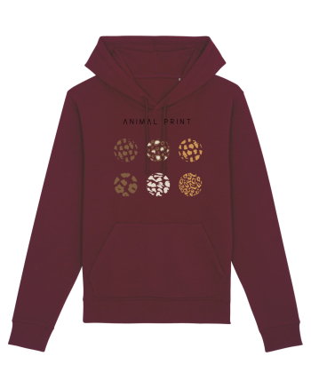 Animal print Burgundy