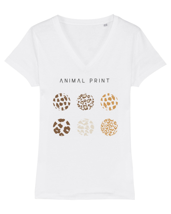 Animal print White