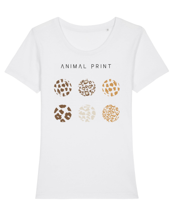 Animal print White