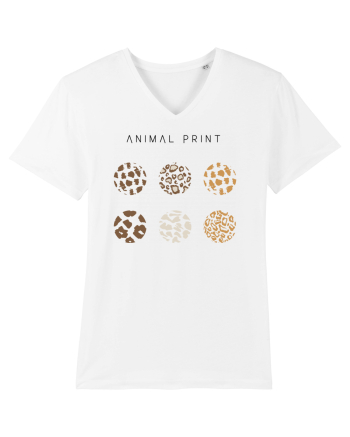 Animal print White