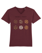Animal print Tricou mânecă scurtă guler V Bărbat Presenter