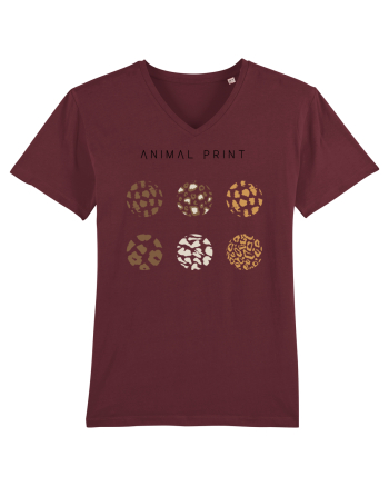 Animal print Burgundy