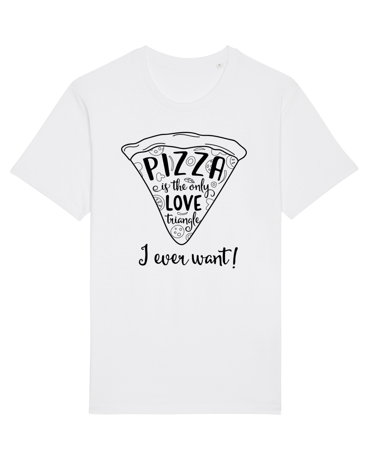 Tricou mânecă scurtă Unisex Rocker White