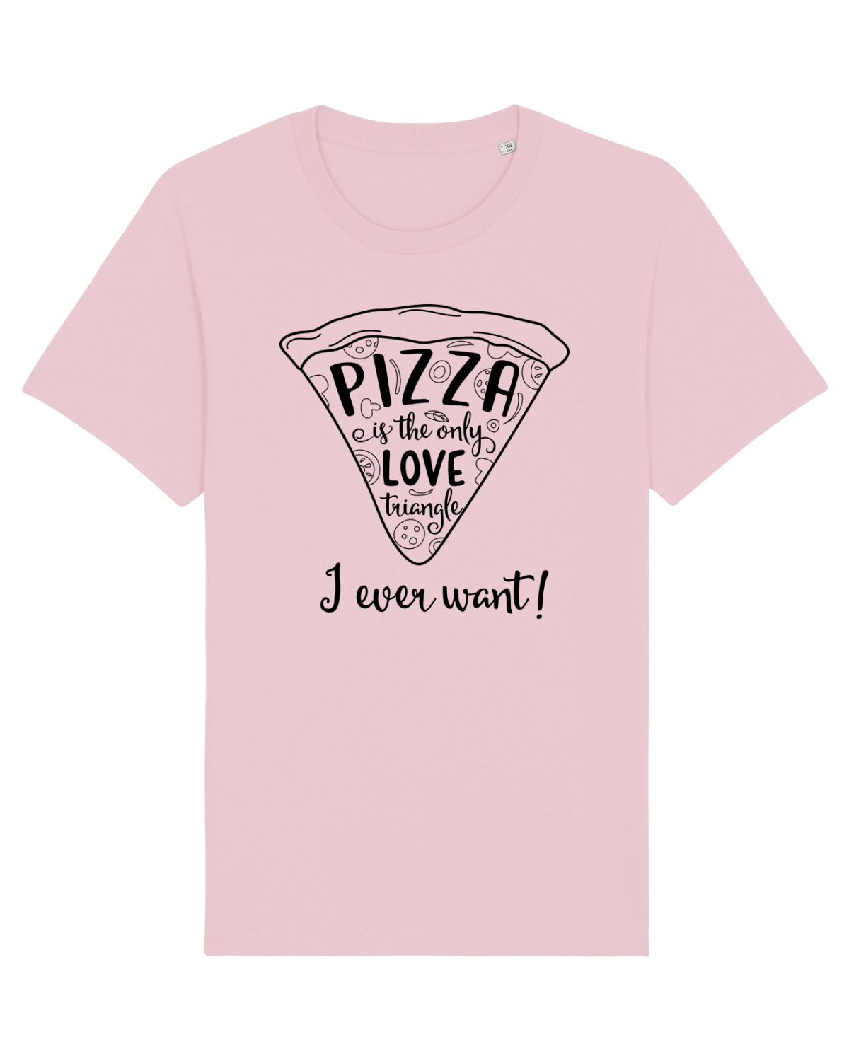 Tricou mânecă scurtă Unisex Rocker Cotton Pink