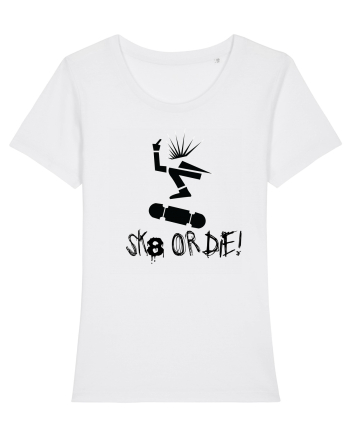 Skate Or Die  White