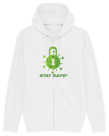 STAY SAFE! White