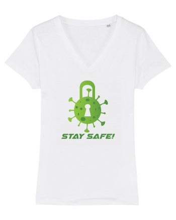 STAY SAFE! White