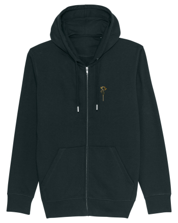 Gold Poppy Flower  Black