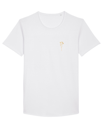 Gold Poppy Flower  White