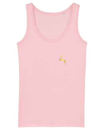 Gold Deer Cotton Pink