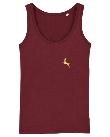 Gold Deer Burgundy