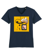 Retro Kit Tricou mânecă scurtă guler V Bărbat Presenter