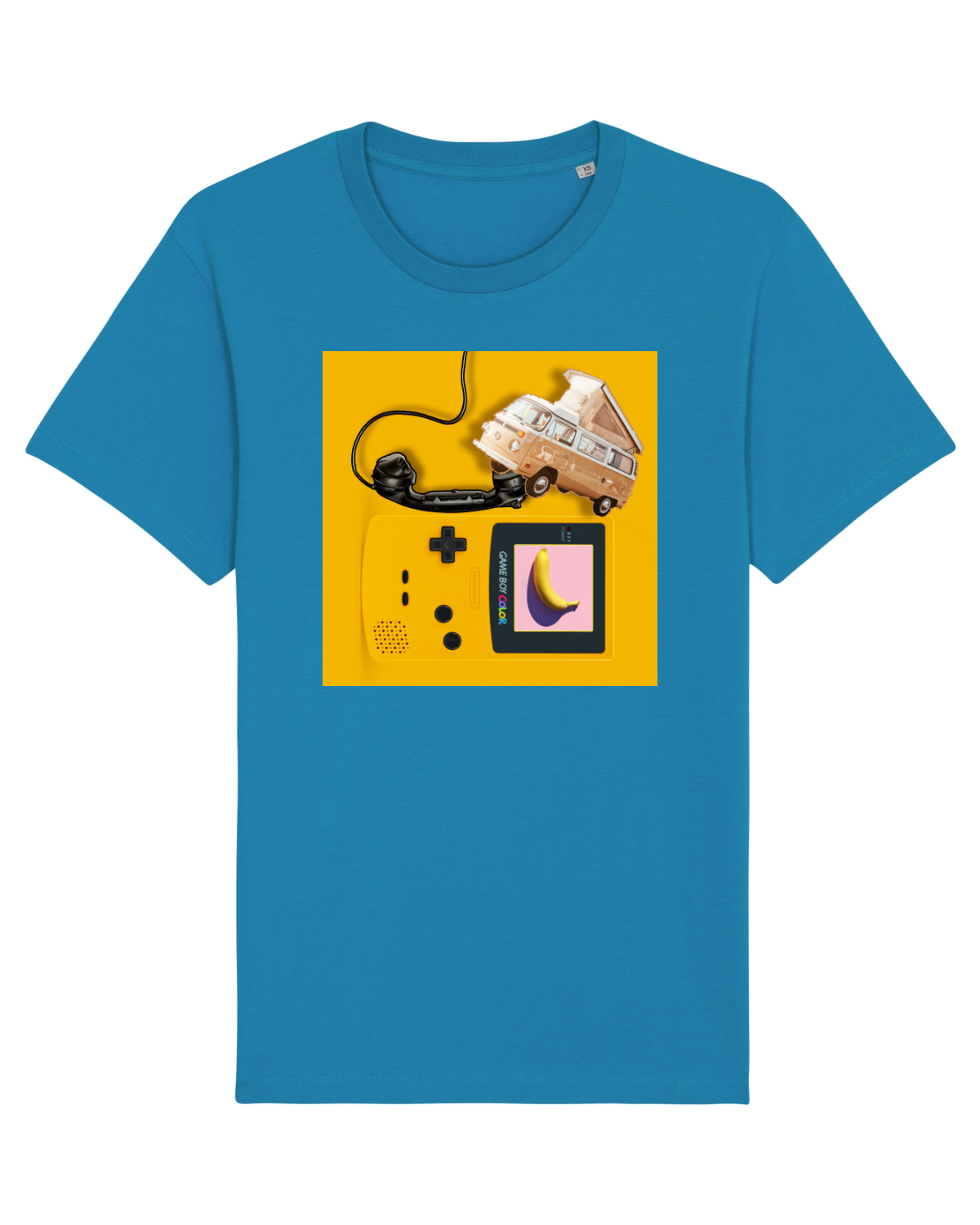 Tricou mânecă scurtă Unisex Rocker Azur
