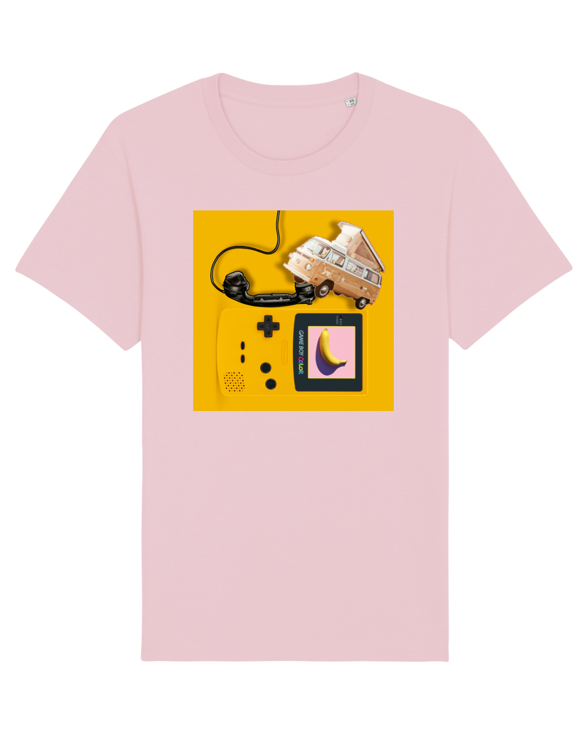 Tricou mânecă scurtă Unisex Rocker Cotton Pink