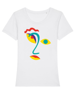 Nedumerire Tricou mânecă scurtă guler larg fitted Damă Expresser