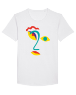 Nedumerire Tricou mânecă scurtă guler larg Bărbat Skater