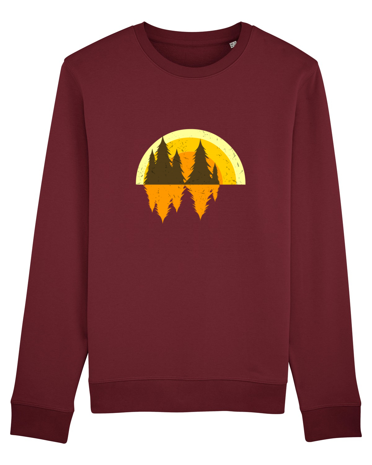 Bluză mânecă lungă Unisex Rise Burgundy