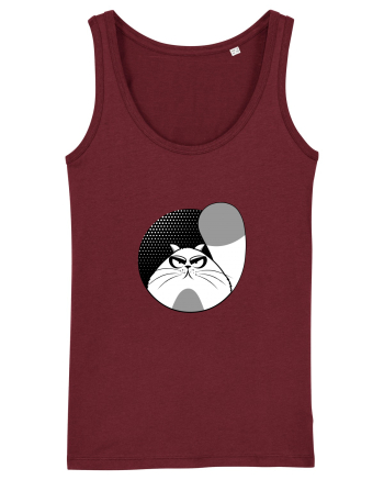 Fluffy CAT Burgundy
