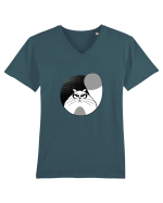 Fluffy CAT Tricou mânecă scurtă guler V Bărbat Presenter