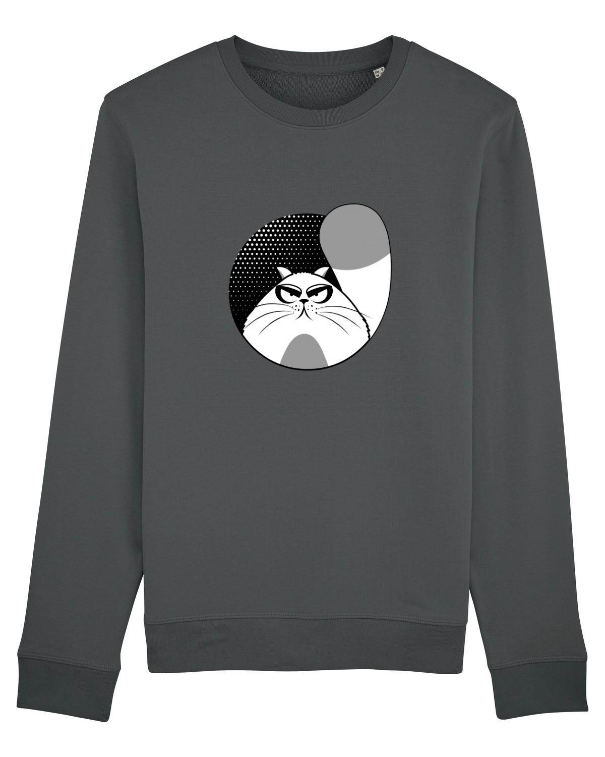 Bluză mânecă lungă Unisex Rise Anthracite