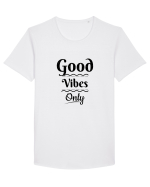 Good Vibes2 Tricou mânecă scurtă guler larg Bărbat Skater