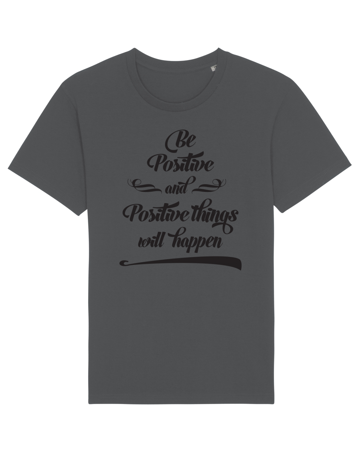 Tricou mânecă scurtă Unisex Rocker Anthracite